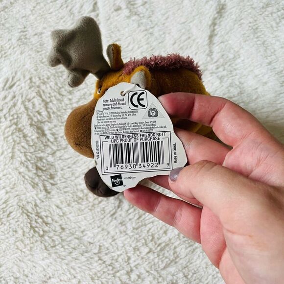 Vintage Disney Big Brother Bear Rutt Moose Hasbro 6” Bear Plush Stuffed Animal - Picture 4 of 5